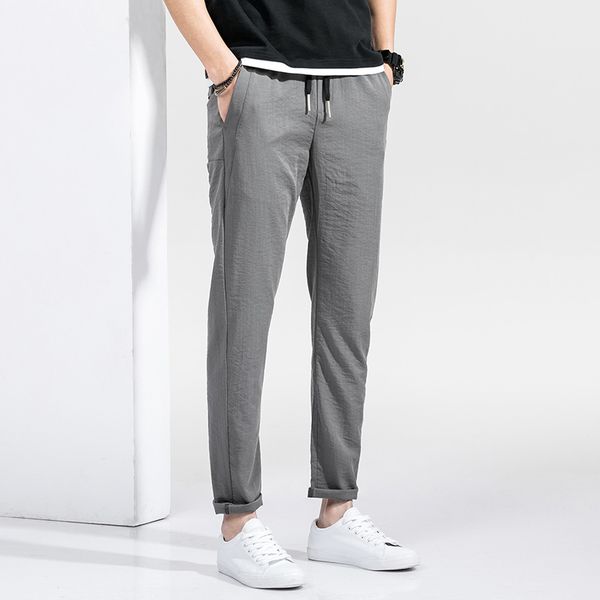 2020 new summer casual pants men cotton and polyester trousers male elastic waist straight mens pants plus size 28-38, Black
2020 new summer casual pants men cotton and polyester trousers male elastic waist straight mens pants plus size 28-38, Black
