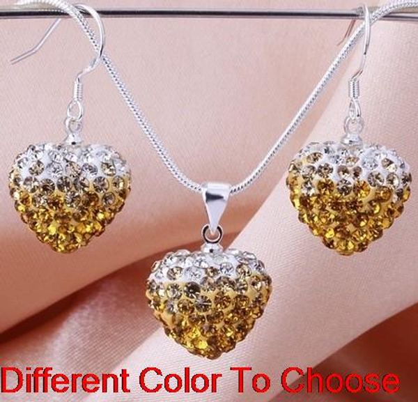 handmade clay can mix color heart silver plated snake chain gradual change crystal crystal set earrings necklace women hyydf
handmade clay can mix color heart silver plated snake chain gradual change crystal crystal set earrings necklace women hyydf