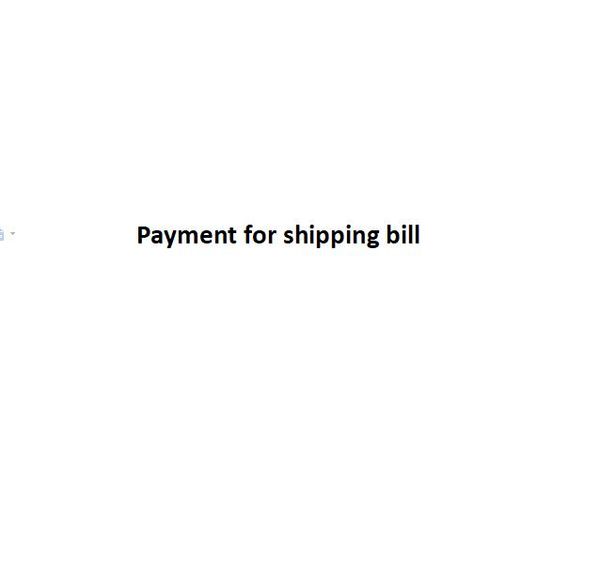 payment for shipping bill, Silver