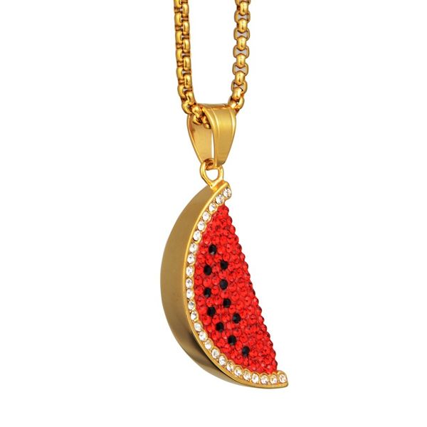watermelon pendant necklace stainless steel necklace for women gold red color pendant engagement jewelry, Silver
watermelon pendant necklace stainless steel necklace for women gold red color pendant engagement jewelry, Silver