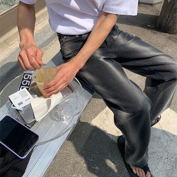 men's jeans 2021 spring and summer youth korean version of the gradient loose fashion casual straight pants black, Blue
men's jeans 2021 spring and summer youth korean version of the gradient loose fashion casual straight pants black, Blue