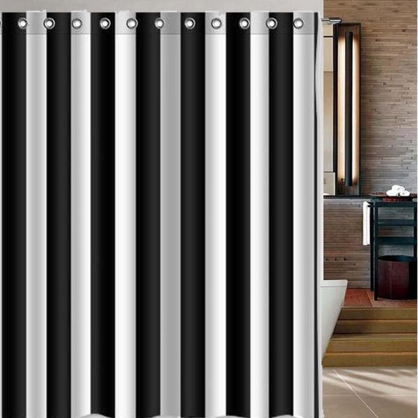modern waterproof shower curtains black white striped printed simple style for polyester bathroom home l curtain with hooks
modern waterproof shower curtains black white striped printed simple style for polyester bathroom home l curtain with hooks