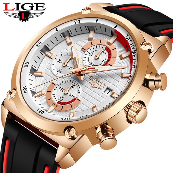 2020 lige casual fashion silicone watches men's sports clock classic design waterproof quartz wrist watch chronograph mens watch, Slivery;brown
2020 lige casual fashion silicone watches men's sports clock classic design waterproof quartz wrist watch chronograph mens watch, Slivery;brown