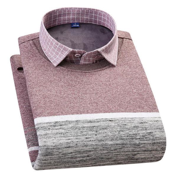 new fake two-piece warm shirt men's plus velvet thick winter long-sleeved sweater business casual warm shirt plus size 4xl, White;black
new fake two-piece warm shirt men's plus velvet thick winter long-sleeved sweater business casual warm shirt plus size 4xl, White;black