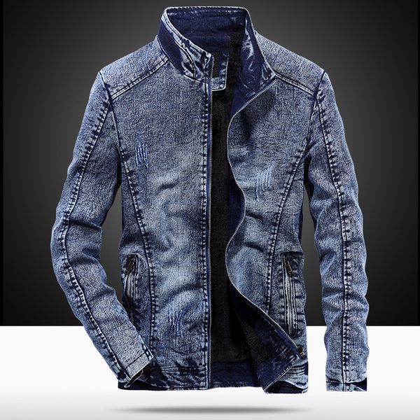 men's jackets winter mens thick warm korean slim fit stand collar denim casual zipper long sleeve jean jacket plus size, Black;brown
men's jackets winter mens thick warm korean slim fit stand collar denim casual zipper long sleeve jean jacket plus size, Black;brown
