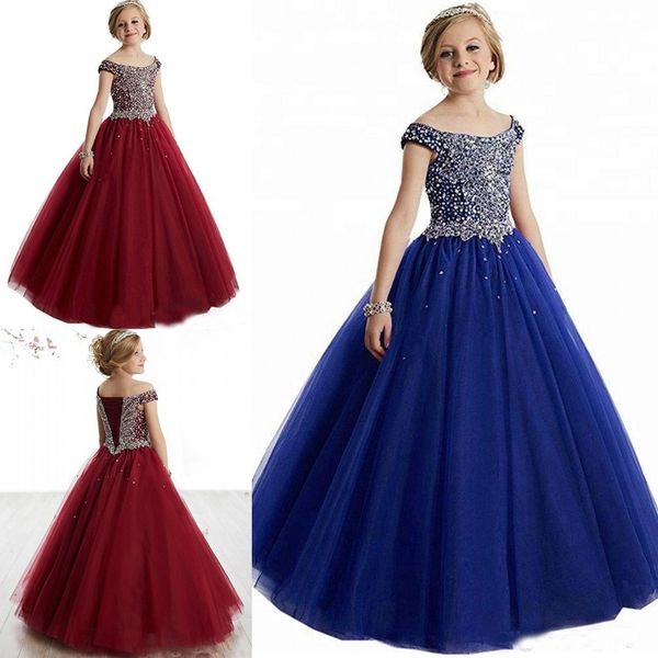 vintage burgundy girls pageant dresses off the shoulder with sleeves bling crystal sequins prom evening party flower girls dress, White;red
vintage burgundy girls pageant dresses off the shoulder with sleeves bling crystal sequins prom evening party flower girls dress, White;red