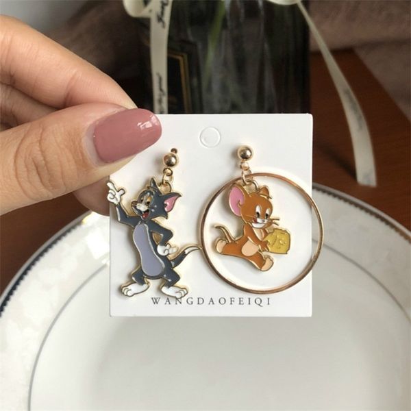 new korean earrings funny cute cartoon mouse and cat earrings long temperament alloy cute girl simple dangle earrings for women, Silver
new korean earrings funny cute cartoon mouse and cat earrings long temperament alloy cute girl simple dangle earrings for women, Silver