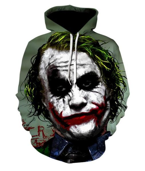 2020 new fashion sweatshirt men / women hoodies clown funny print 3d sweatshirts mh0365, Black
2020 new fashion sweatshirt men / women hoodies clown funny print 3d sweatshirts mh0365, Black