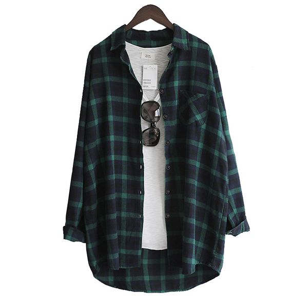 cotton women blouse shirt plaid 2019 loose casual plaid long sleeve large size womens blouses red/green, White
cotton women blouse shirt plaid 2019 loose casual plaid long sleeve large size womens blouses red/green, White