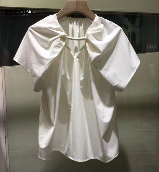 2020 summer fashion white blouse designer women ring deco short sleeve casual elegant white shirt ladies
2020 summer fashion white blouse designer women ring deco short sleeve casual elegant white shirt ladies