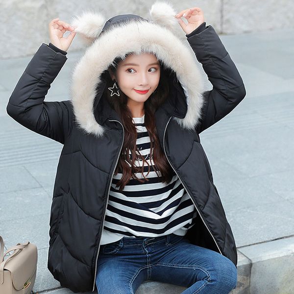parka women winter coats cotton casual fur hooded jackets women thick warm winter parkas female overcoat coat 2019 new, Black
parka women winter coats cotton casual fur hooded jackets women thick warm winter parkas female overcoat coat 2019 new, Black