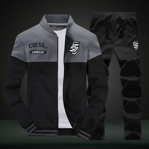 riinr brand new men sets fashion autumn spring sporting suit sweatshirt +sweatpants 2 pieces mens clothing slim male tracksuit vintage, Gray
riinr brand new men sets fashion autumn spring sporting suit sweatshirt +sweatpants 2 pieces mens clothing slim male tracksuit vintage, Gray