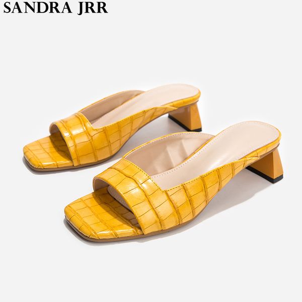 sandra jrr summer slippers fashion grid leather sandals women mid heel open toe outside drags slides shoes pumps, Black
sandra jrr summer slippers fashion grid leather sandals women mid heel open toe outside drags slides shoes pumps, Black