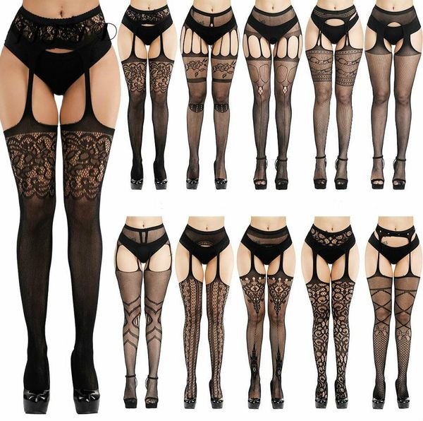 solid suspender stockings women thigh high pantyhose fishnet nylon long socks belt standard over knee socks lingerie, Black;white
solid suspender stockings women thigh high pantyhose fishnet nylon long socks belt standard over knee socks lingerie, Black;white