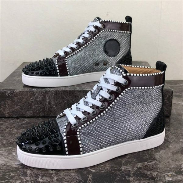 2020 casual shoes red bottom studded spikes fashion insider sneakers black red white leather high boots arthur
2020 casual shoes red bottom studded spikes fashion insider sneakers black red white leather high boots arthur