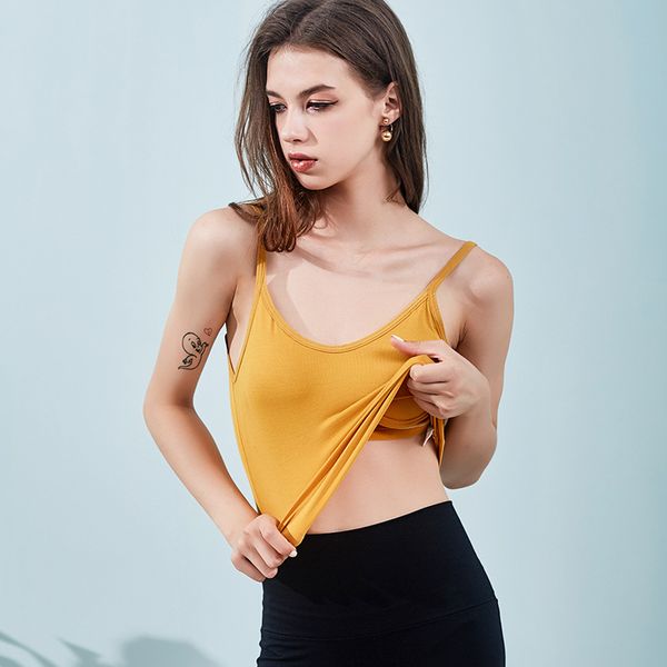 women's tanks & camis wasteheart summer women fashion yellow skin one-piece padded back backless u line push up bra, White
women's tanks & camis wasteheart summer women fashion yellow skin one-piece padded back backless u line push up bra, White