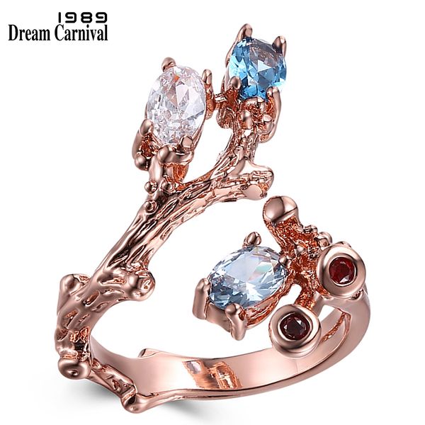 dreamcarnival 1989 vintage rose gold color ring open ends design flower plant look blue and clear zircon fashion jewelry wa11546, Silver
dreamcarnival 1989 vintage rose gold color ring open ends design flower plant look blue and clear zircon fashion jewelry wa11546, Silver