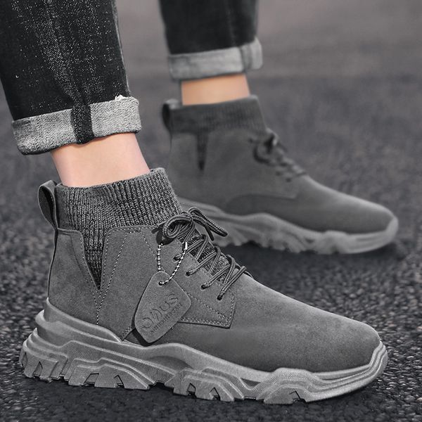 2019 new high-desert boots men's trend suede boots men's shoes combat winter men mens men, Black
2019 new high-desert boots men's trend suede boots men's shoes combat winter men mens men, Black