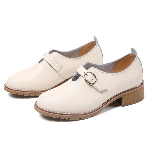 2020 new four seasons beige low-casual women's leather shoes fashion wild work shoes non-slip wear-resistant oxford, Black
2020 new four seasons beige low-casual women's leather shoes fashion wild work shoes non-slip wear-resistant oxford, Black
