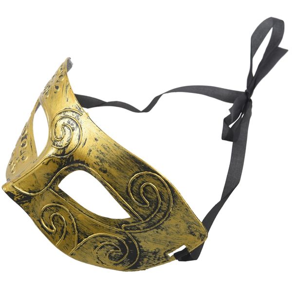 mens masquerade greek roman facial mask for fancy dress masked ball golden 
mens masquerade greek roman facial mask for fancy dress masked ball golden