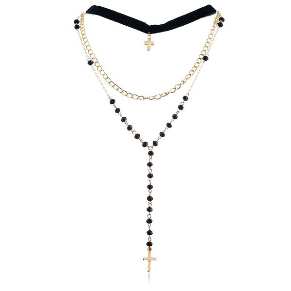 fashion trend jewelry exaggerated multi-layer cross personality tide clavicle necklace female, Silver
fashion trend jewelry exaggerated multi-layer cross personality tide clavicle necklace female, Silver