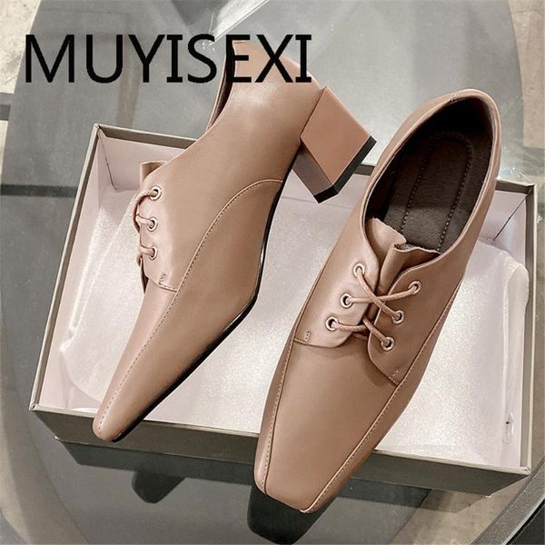 square toe shoes women 4.5cm high heels lace up genuine leather office ladies dress mature basic med pumps nix02 muyisexi, Black
square toe shoes women 4.5cm high heels lace up genuine leather office ladies dress mature basic med pumps nix02 muyisexi, Black