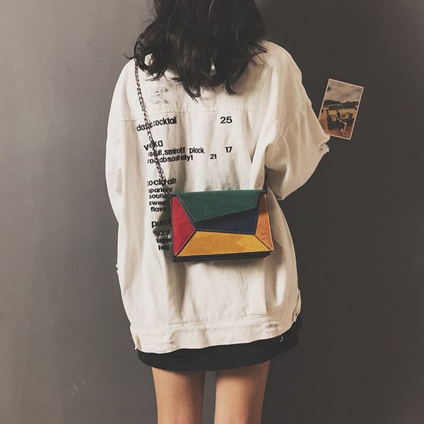 women's chain shoulder bags fashion stitching crossbody small bag frosted leather women flip messenger bags casual handbag
women's chain shoulder bags fashion stitching crossbody small bag frosted leather women flip messenger bags casual handbag