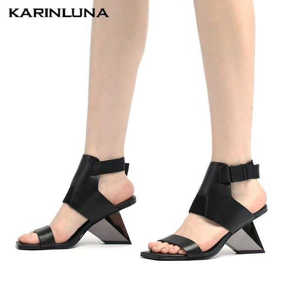karin new mixed colors strange high heels party cow skin genuine leather women shoes sandals, Black
karin new mixed colors strange high heels party cow skin genuine leather women shoes sandals, Black