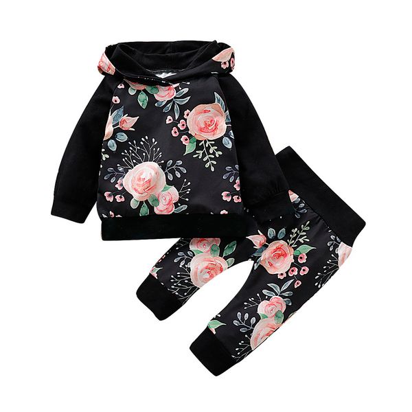 2 pcs autumn floral print outfit long sleeve hooded baby girl fall clothes infant clothing new born babygirl clothes d30, White
2 pcs autumn floral print outfit long sleeve hooded baby girl fall clothes infant clothing new born babygirl clothes d30, White