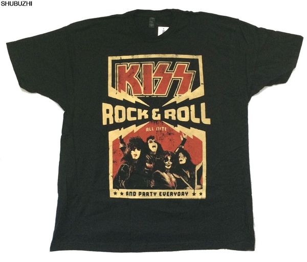 kiss rock & roll all nite party everyday black t-shirt new official band merch shubuzhi new arrival men t shirt sbz1155, White;black
kiss rock & roll all nite party everyday black t-shirt new official band merch shubuzhi new arrival men t shirt sbz1155, White;black