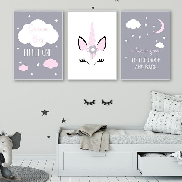 cartoon unicorn wall art canvas print nursery star cloud poster painting quotes canvas poster wall pictures baby girl home decor
cartoon unicorn wall art canvas print nursery star cloud poster painting quotes canvas poster wall pictures baby girl home decor