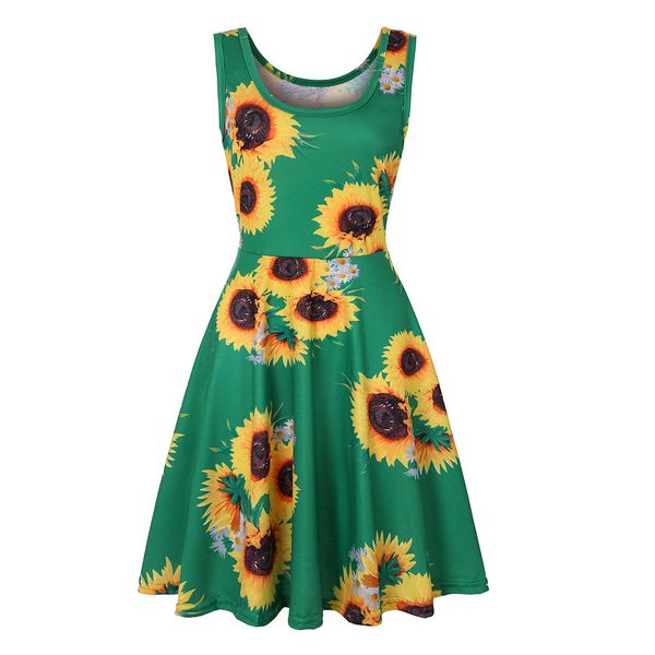 women sleeveless sunflower print summer beach a line casual dress party dress boho beach dresses bandage vestidos, Black;gray
women sleeveless sunflower print summer beach a line casual dress party dress boho beach dresses bandage vestidos, Black;gray