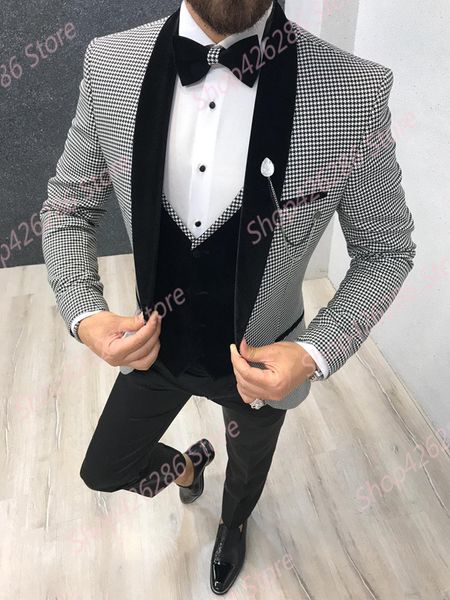 men's slim fit suit 3 piece jacket vest pants sets formal wedding tuxedo suits groom blazer fatos de casamento para homens 2020, White;black
men's slim fit suit 3 piece jacket vest pants sets formal wedding tuxedo suits groom blazer fatos de casamento para homens 2020, White;black