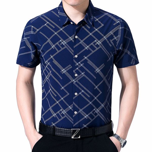 men's casual shirts browon 2021 shirt summer short sleeveturn-down collar single breasted plaid polyester fiber dress men clothes, White;black
men's casual shirts browon 2021 shirt summer short sleeveturn-down collar single breasted plaid polyester fiber dress men clothes, White;black