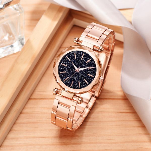 round starry sky simple dial quartz watch women clock luxury stainless steel bracelet watches ladies female saat xb40, Slivery;brown
round starry sky simple dial quartz watch women clock luxury stainless steel bracelet watches ladies female saat xb40, Slivery;brown