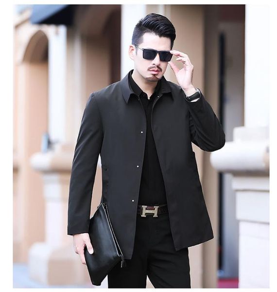 business casual jacket men's 2019 autumn rubber pressing lapel loose coat new pure color youth handsome upper garment, Black;brown
business casual jacket men's 2019 autumn rubber pressing lapel loose coat new pure color youth handsome upper garment, Black;brown