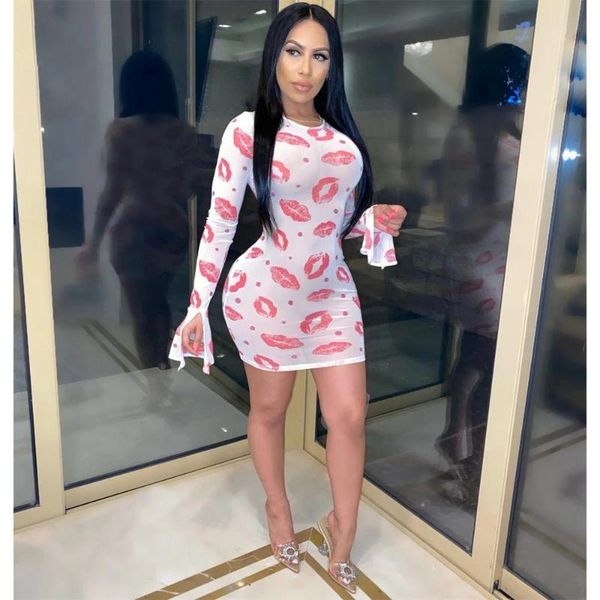 stylish lady red lip mesh dress 2020 spring summer women long sleeve o neck see through bodycon night club party mini dress, Black;gray
stylish lady red lip mesh dress 2020 spring summer women long sleeve o neck see through bodycon night club party mini dress, Black;gray