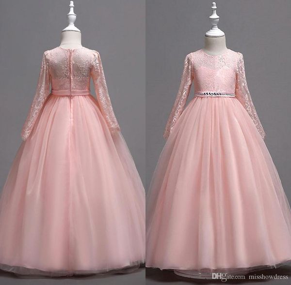 cute lace little kids infant flower girl dresses princess jewel neck long sleeves tulle girls' pageant short formal wears for wedding, White;blue 
cute lace little kids infant flower girl dresses princess jewel neck long sleeves tulle girls' pageant short formal wears for wedding, White;blue