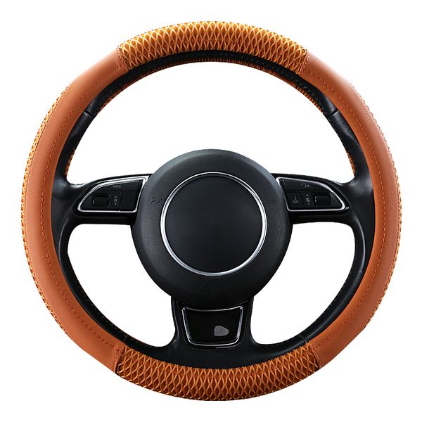 kkysyelva 38cm auto steering-wheel black car styling steering wheel cover leather steering covers car interior accessories
kkysyelva 38cm auto steering-wheel black car styling steering wheel cover leather steering covers car interior accessories