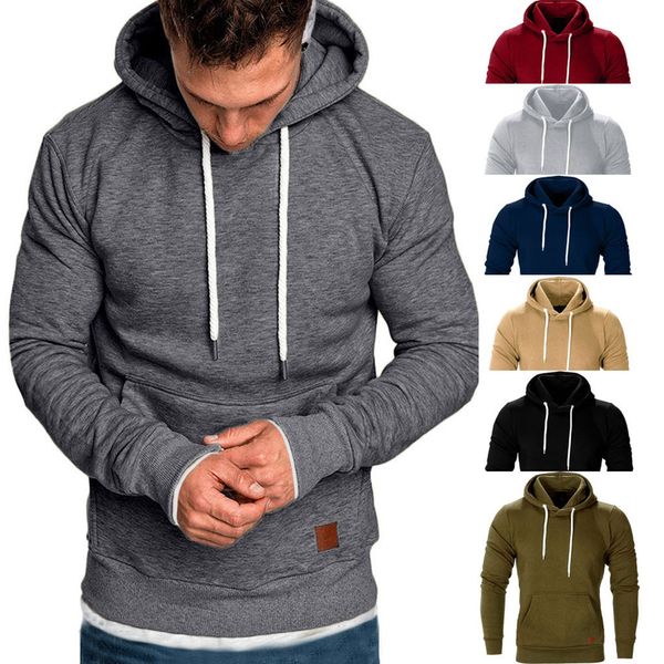 2019 new fashion hoodies men's long sleeve autumn winter casual solid color sweatshirt hoodie blouse tracksuits men clothes, Black
2019 new fashion hoodies men's long sleeve autumn winter casual solid color sweatshirt hoodie blouse tracksuits men clothes, Black