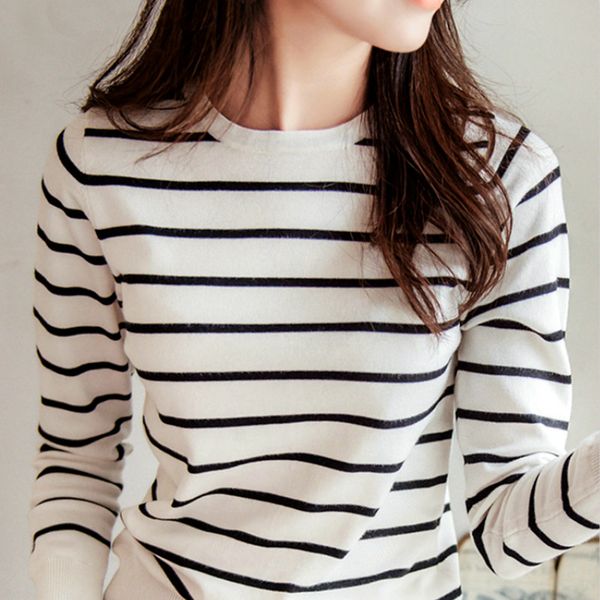 women's sweaters sweater women 2021 korean fashion pullover jumper for winter colthes loose casual striped knitted woman yy237, White;black
women's sweaters sweater women 2021 korean fashion pullover jumper for winter colthes loose casual striped knitted woman yy237, White;black