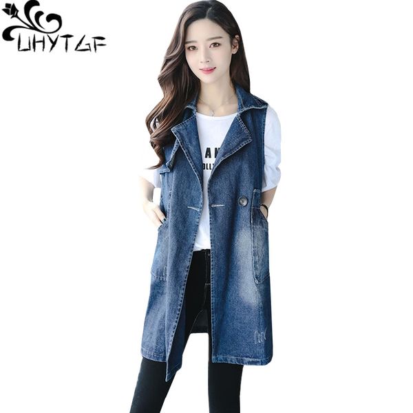 uhytgf women spring summer denim jacket vest outerwear medium long sleeveless women jeans waistcoat 3xl plus size vest 1232, Black;white
uhytgf women spring summer denim jacket vest outerwear medium long sleeveless women jeans waistcoat 3xl plus size vest 1232, Black;white
