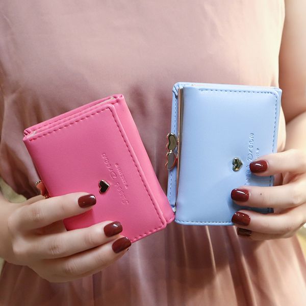 2019 ladies money bags love small womens wallets and purses vintage pu leather 3 fold women hand wallet female short card holder, Red;black
2019 ladies money bags love small womens wallets and purses vintage pu leather 3 fold women hand wallet female short card holder, Red;black
