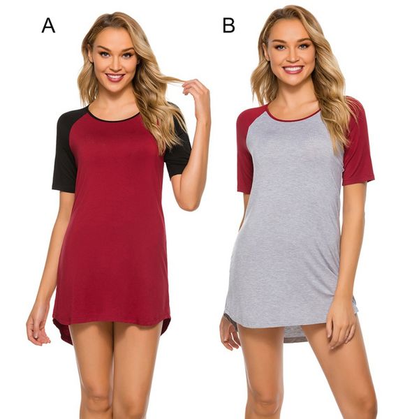 лето дышащего хлопка nightdress вокруг шеи вскользь комфортные женщины главных услуг с короткими рукавами цвет matching homewear, White;black
лето дышащего хлопка nightdress вокруг шеи вскользь комфортные женщины главных услуг с короткими рукавами цвет matching homewear, White;black