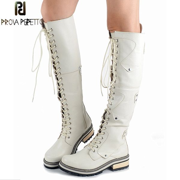 prova perfetto 2018 british style white real leather cross-tied rivet knight boot comfort warm thick bottom high heel knee boots
prova perfetto 2018 british style white real leather cross-tied rivet knight boot comfort warm thick bottom high heel knee boots