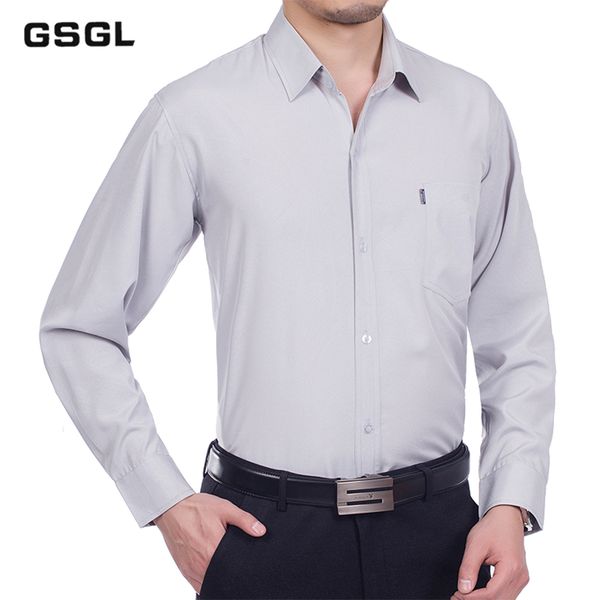 mens long sleeve solid dress shirt with left chest pocket high-quality male casual regular fit turn-down shirts, White;black
mens long sleeve solid dress shirt with left chest pocket high-quality male casual regular fit turn-down shirts, White;black