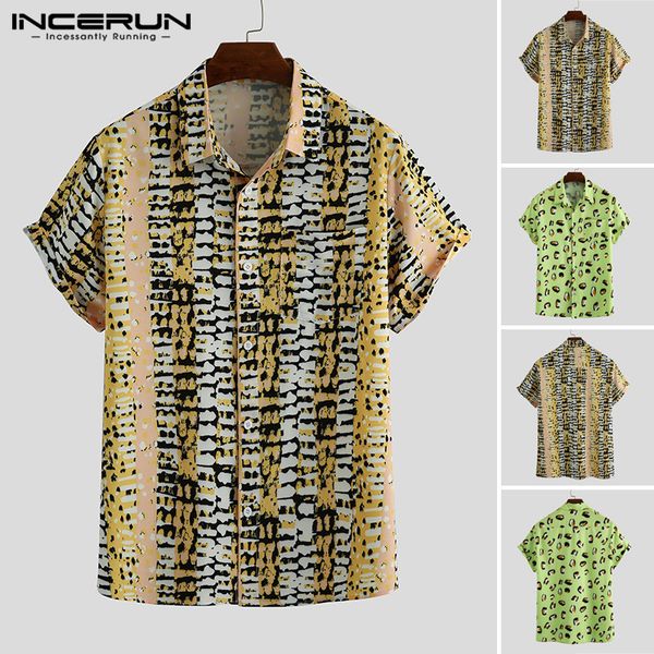 incerun men short sleeve shirts casual printed turn down collar shirt man fashion floral blouse male soft loose plus size, White;black
incerun men short sleeve shirts casual printed turn down collar shirt man fashion floral blouse male soft loose plus size, White;black
