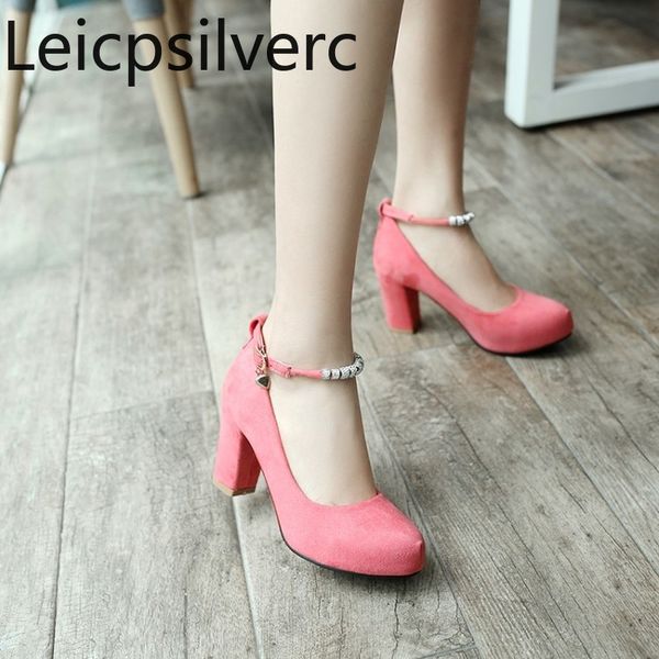 spring and autumn the new flock round head shallow mouth buckle string bead crystal thick heel high heel women's shoes 34-39, Black
spring and autumn the new flock round head shallow mouth buckle string bead crystal thick heel high heel women's shoes 34-39, Black