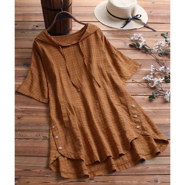 women's blouse summer fashion plaid button hooded high low plus size blouse pokcets blusas mujer de moda 2020 camisa mujer #t2g, White
women's blouse summer fashion plaid button hooded high low plus size blouse pokcets blusas mujer de moda 2020 camisa mujer #t2g, White