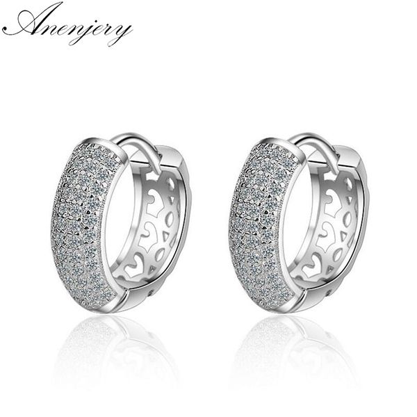 Anenjery New Fashion 925 Sterling Silver Dazzling CZ Mosaic Zircon Charm Earrings For Women pendientes oorbellen S-E491
Anenjery New Fashion 925 Sterling Silver Dazzling CZ Mosaic Zircon Charm Earrings For Women pendientes oorbellen S-E491